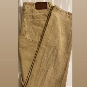 ralph lauren beige/tan corduroy baggy pants